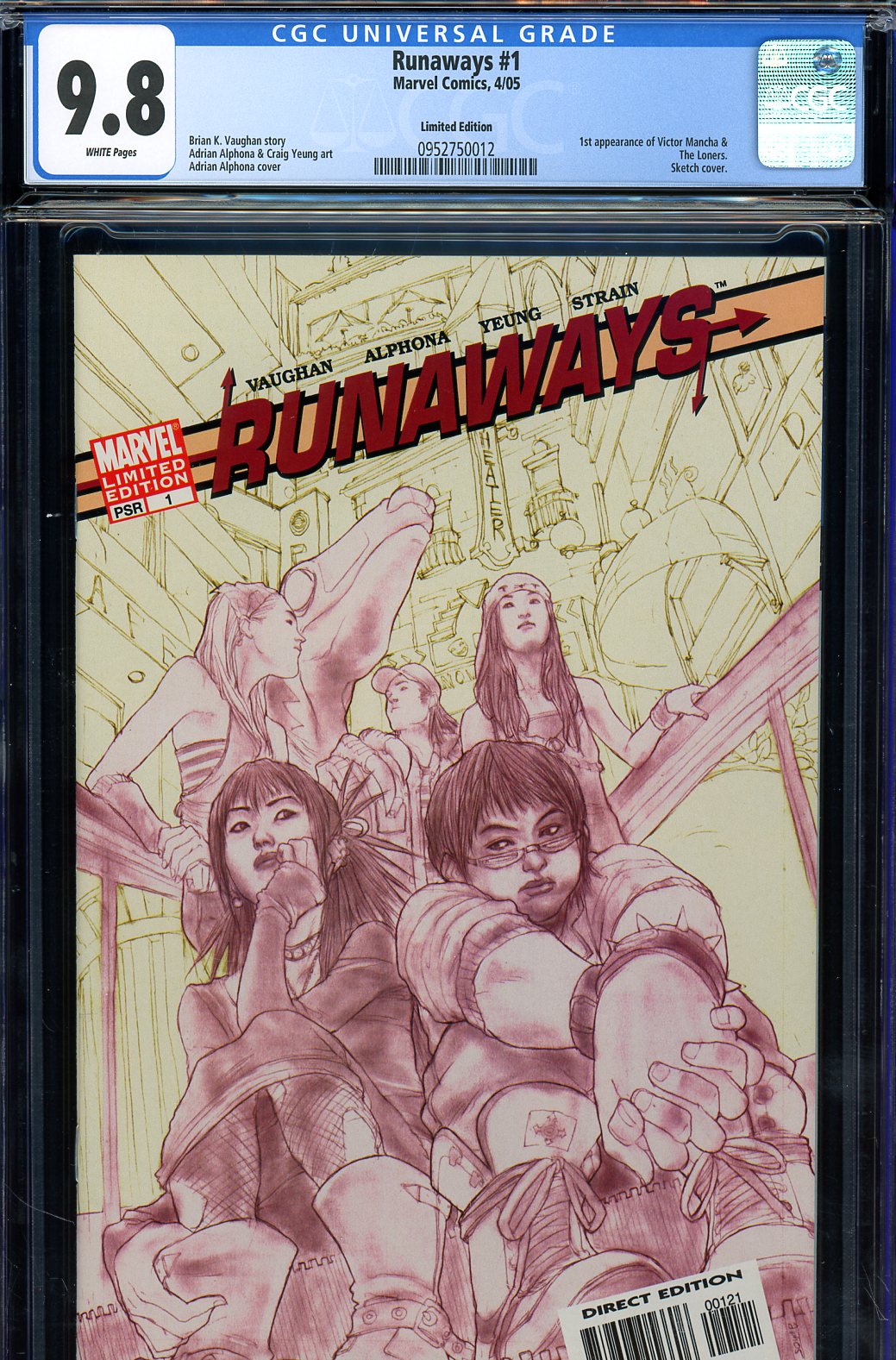 Runaways #1 CGC 9.8 w Limited Edition