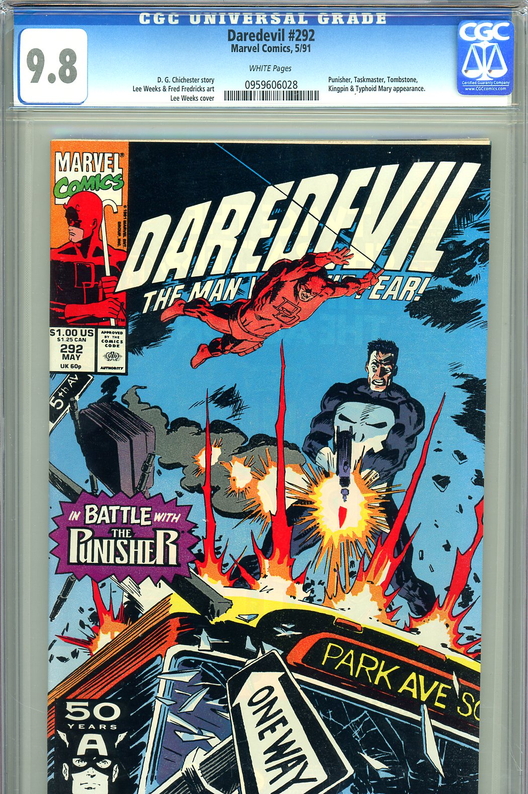 Daredevil #292 CGC 9.8 w