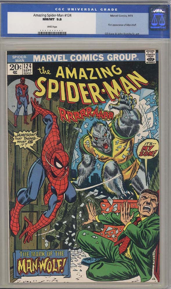 Amazing Spider-Man #124 CGC 9.8 w