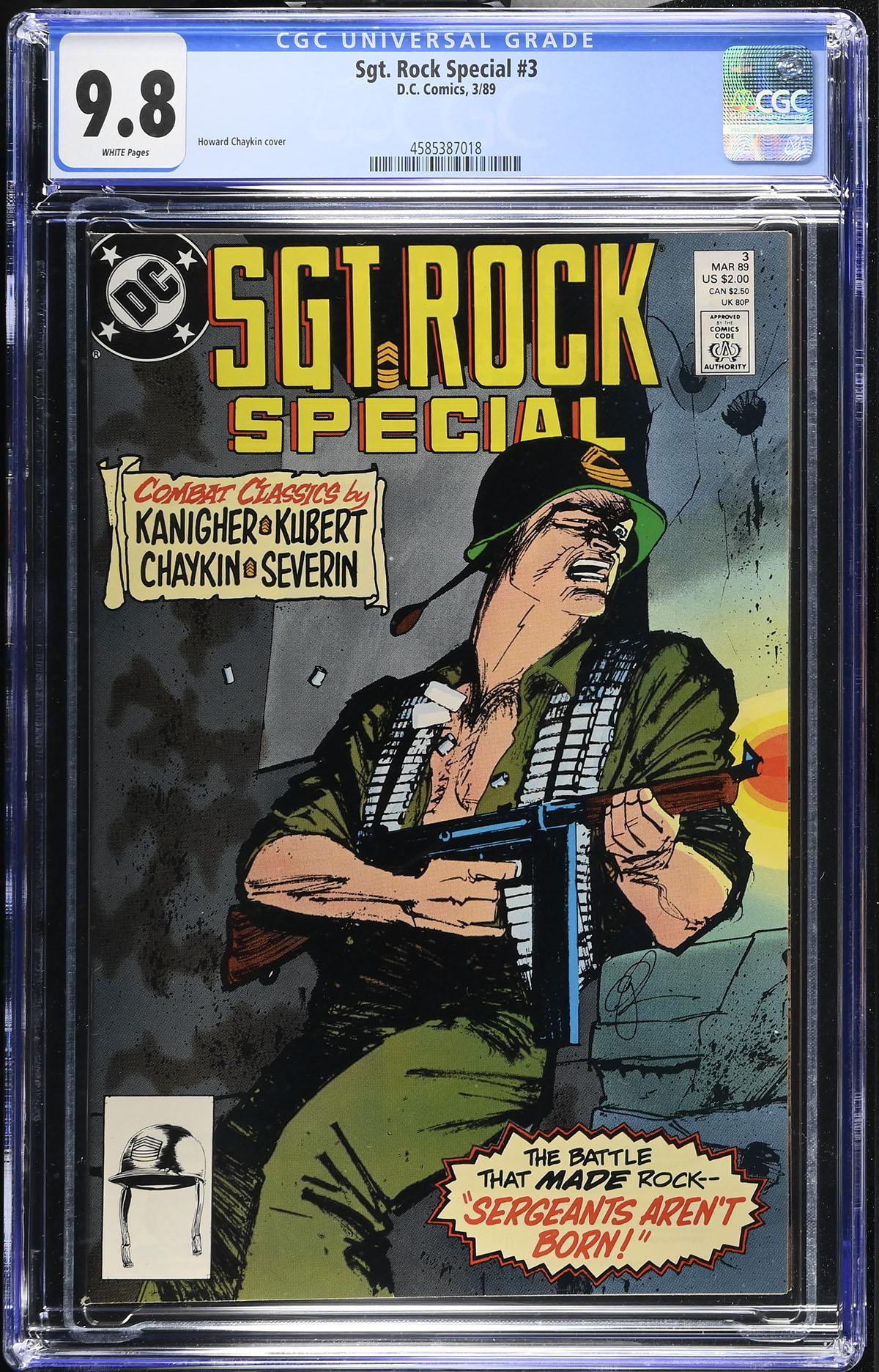 Sgt. Rock Special #3 CGC 9.8 w