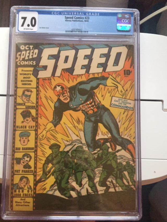 Speed Comics #23 CGC 7.0 ow