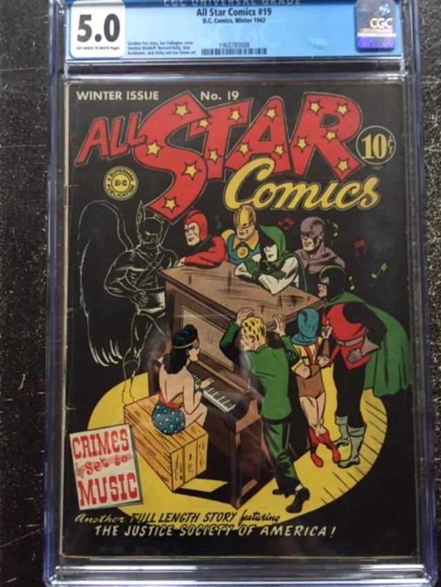 All Star Comics #19 CGC 5.0 ow/w