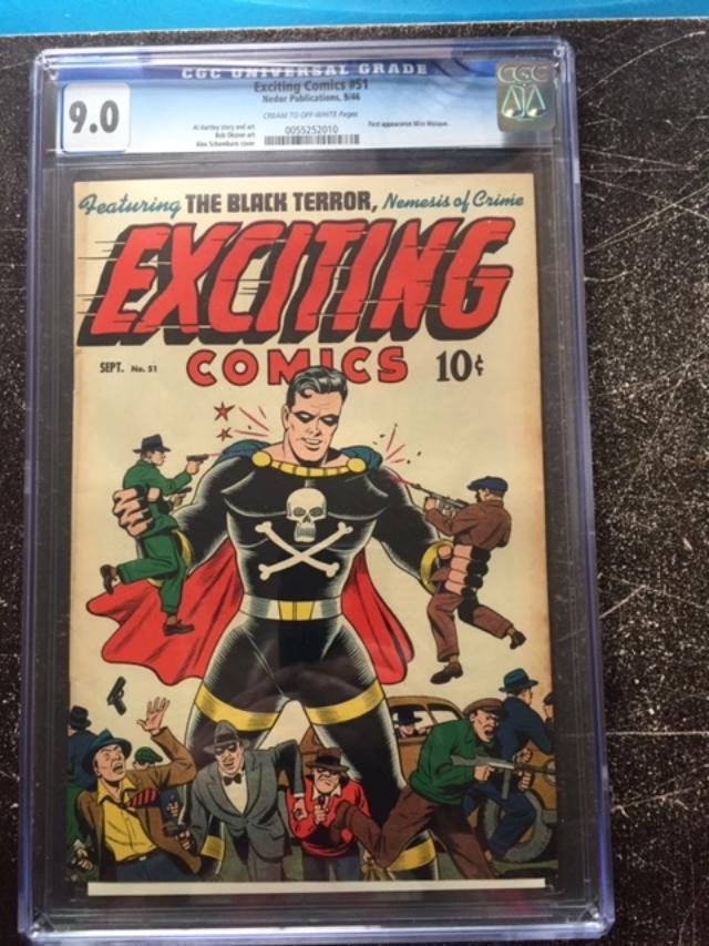 Exciting Comics #51 CGC 9.0 cr/ow