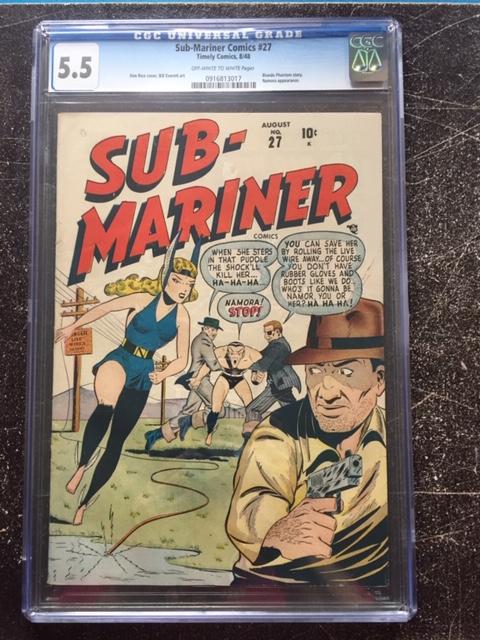 Sub-Mariner Comics #27 CGC 5.5 ow/w