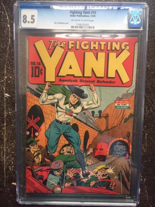 Fighting Yank #14 CGC 8.5 ow/w