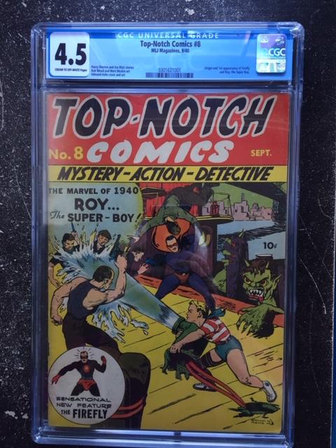 Top-Notch Comics #8 CGC 4.5 cr/ow