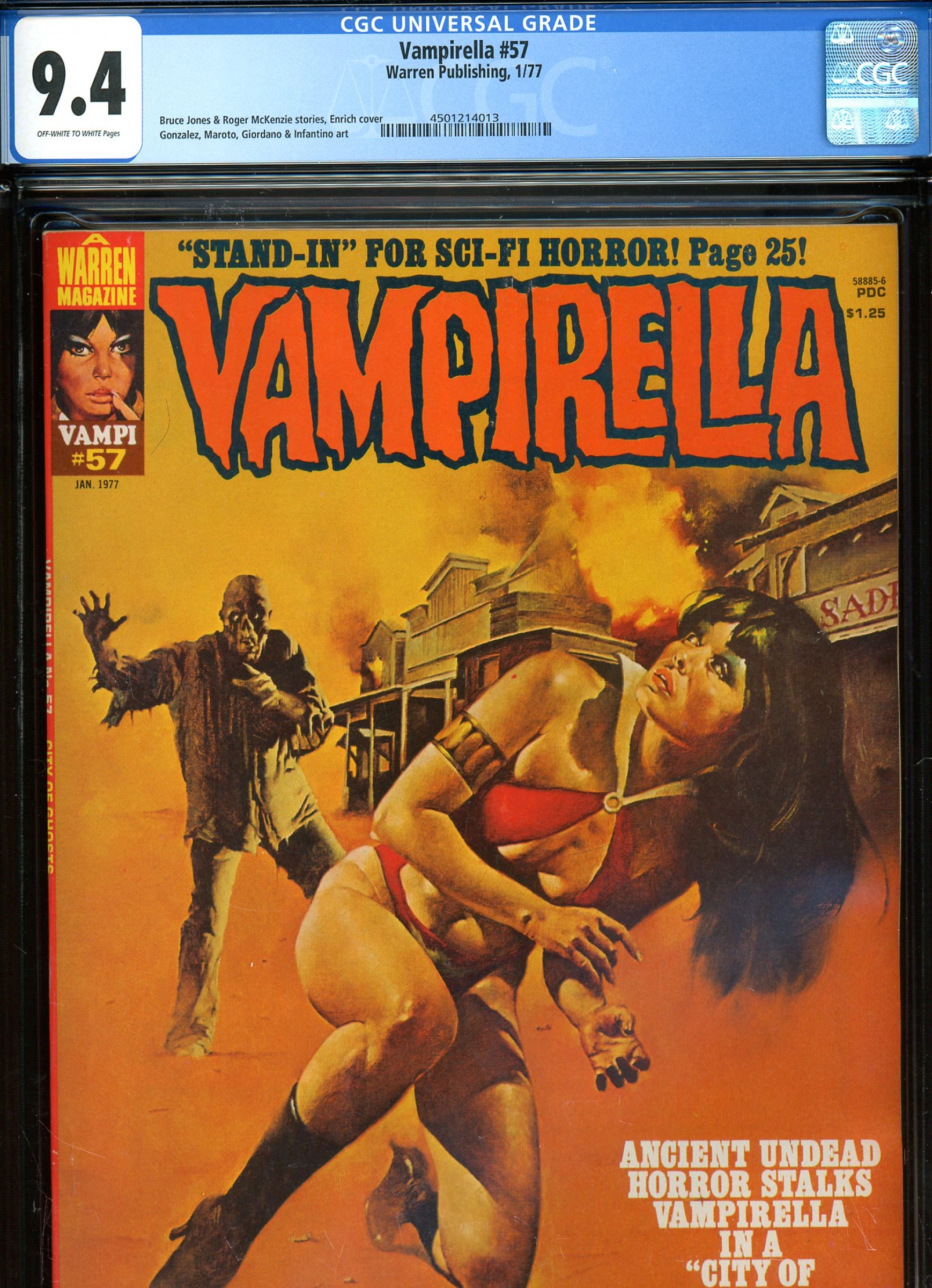 Vampirella #57 CGC 9.4 ow/w