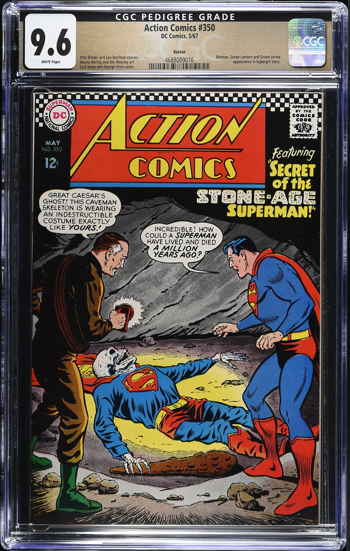 Action Comics #350 CGC 9.6 w Boston