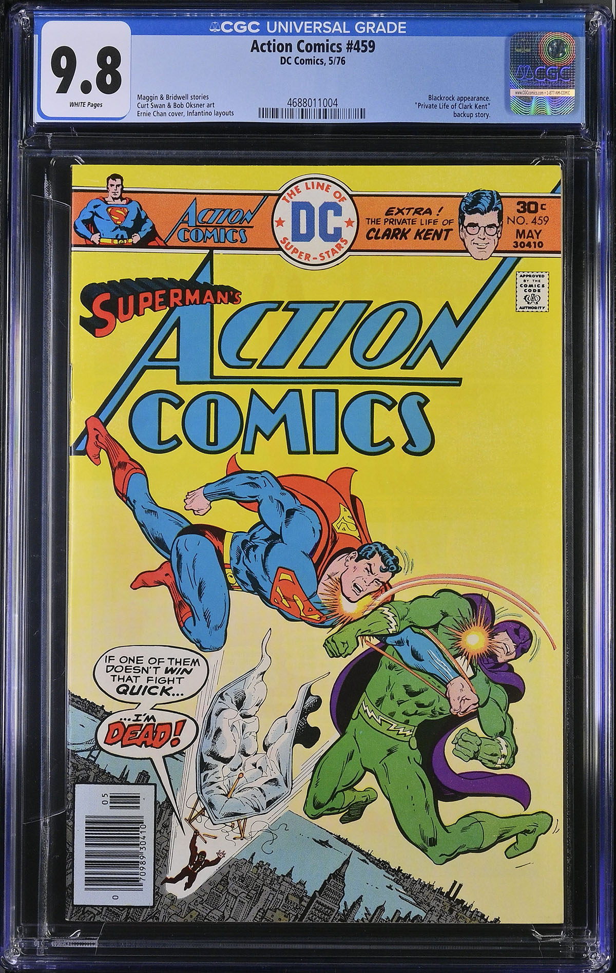 Action Comics #459 CGC 9.8 w