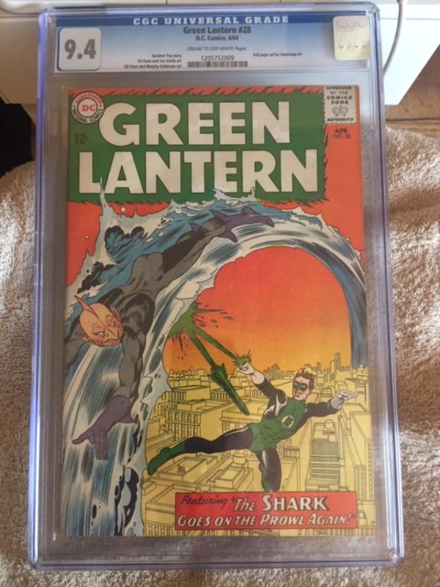 Green Lantern #28 CGC 9.4 cr/ow