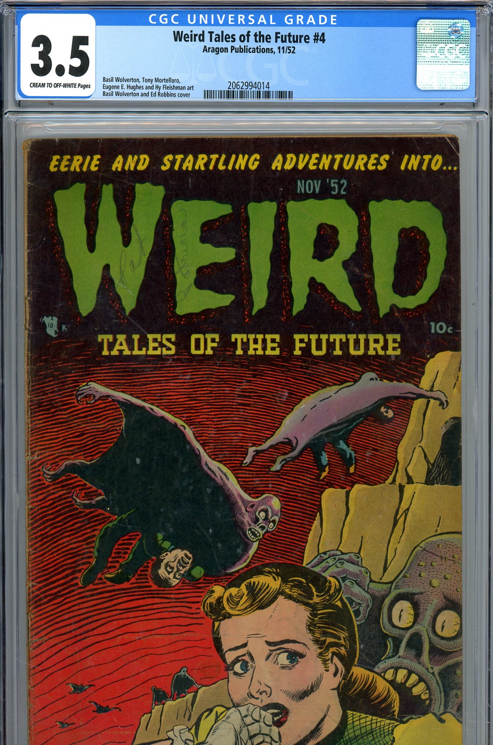 Weird Tales of the Future #4 CGC 3.5 cr/ow