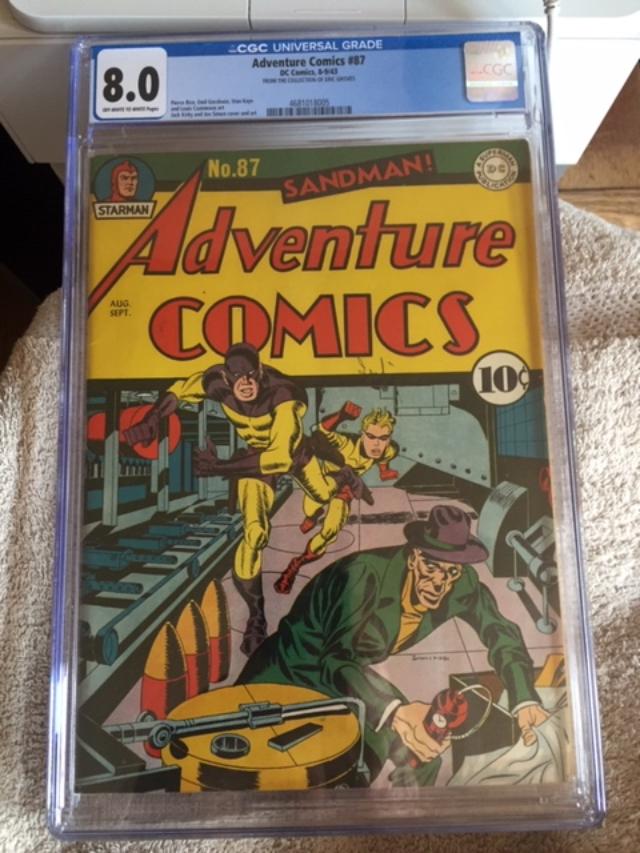 Adventure Comics #87 CGC 8.0 ow/w