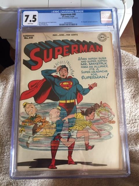 Superman #40 CGC 7.5 w