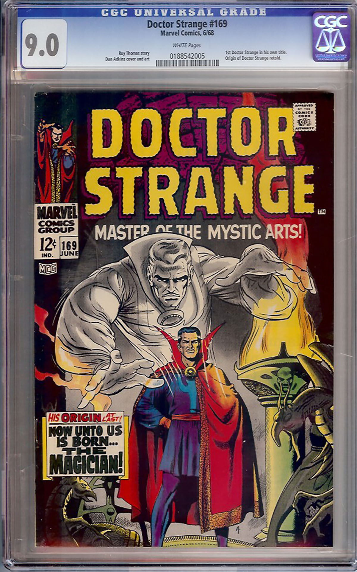 Doctor Strange #169 CGC 9.0 w