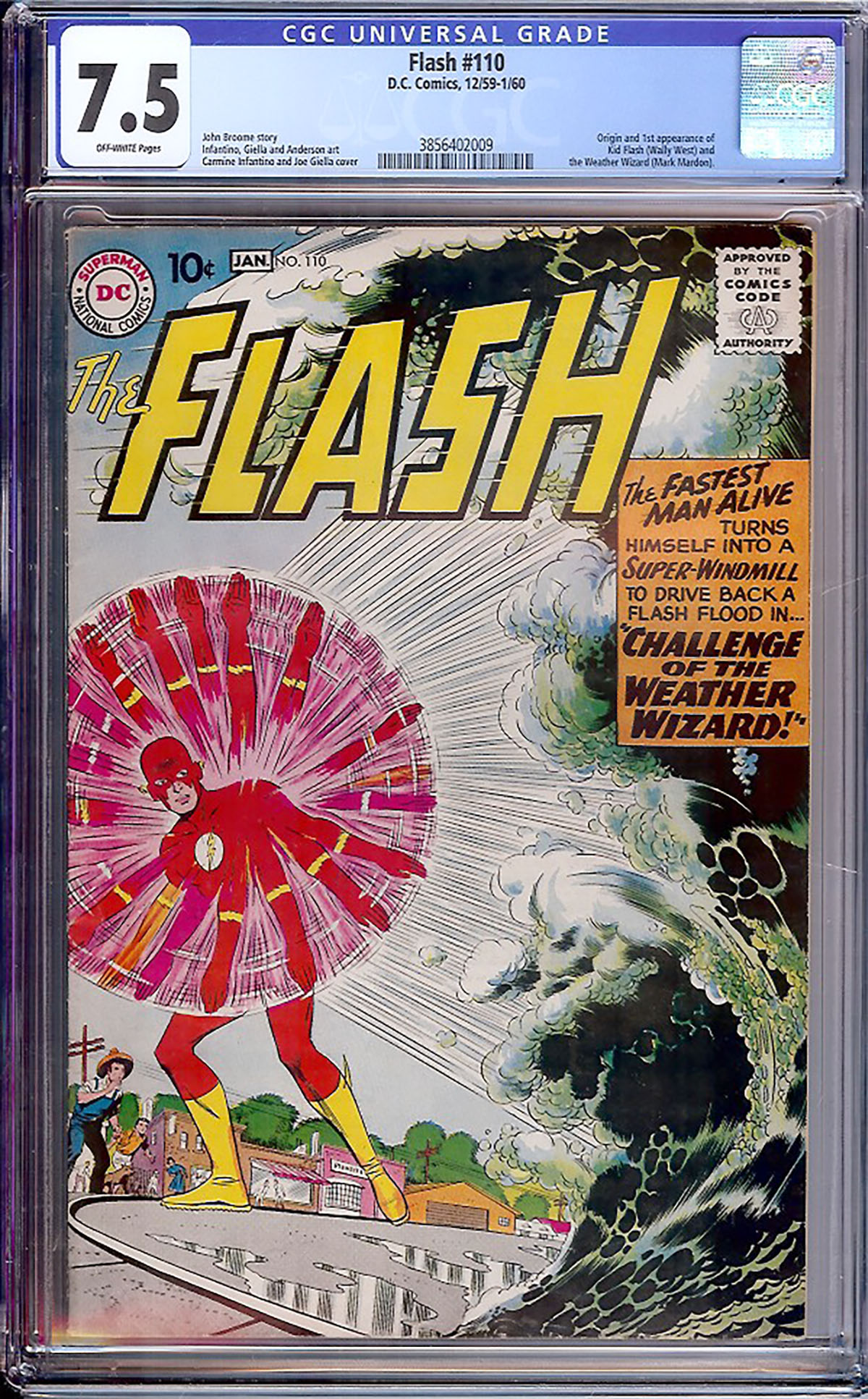 Flash #110 CGC 7.5 ow