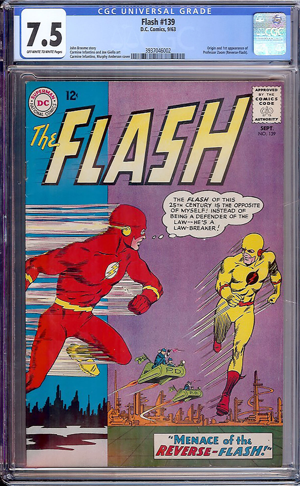 Flash #139 CGC 7.5 ow/w