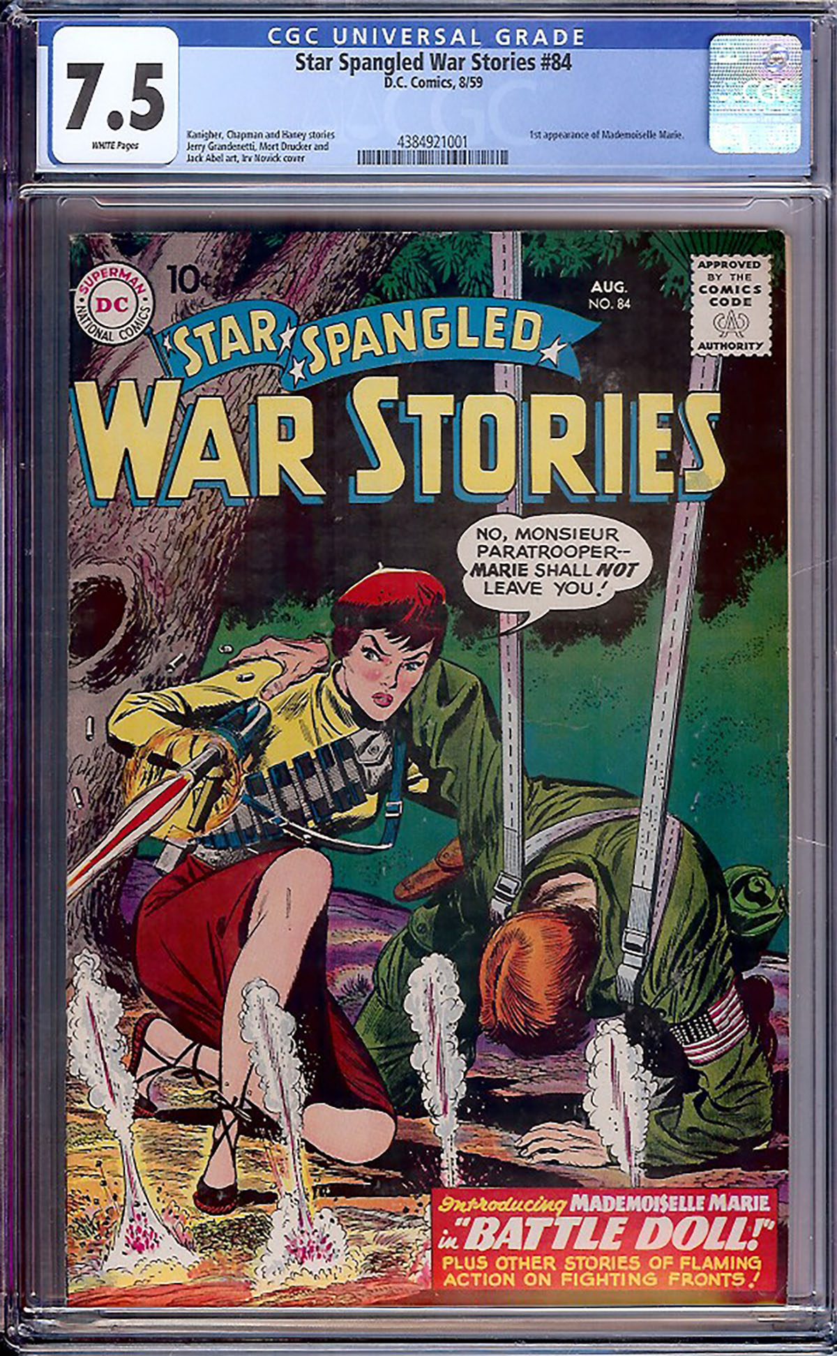 Star Spangled War Stories #84 CGC 7.5 w