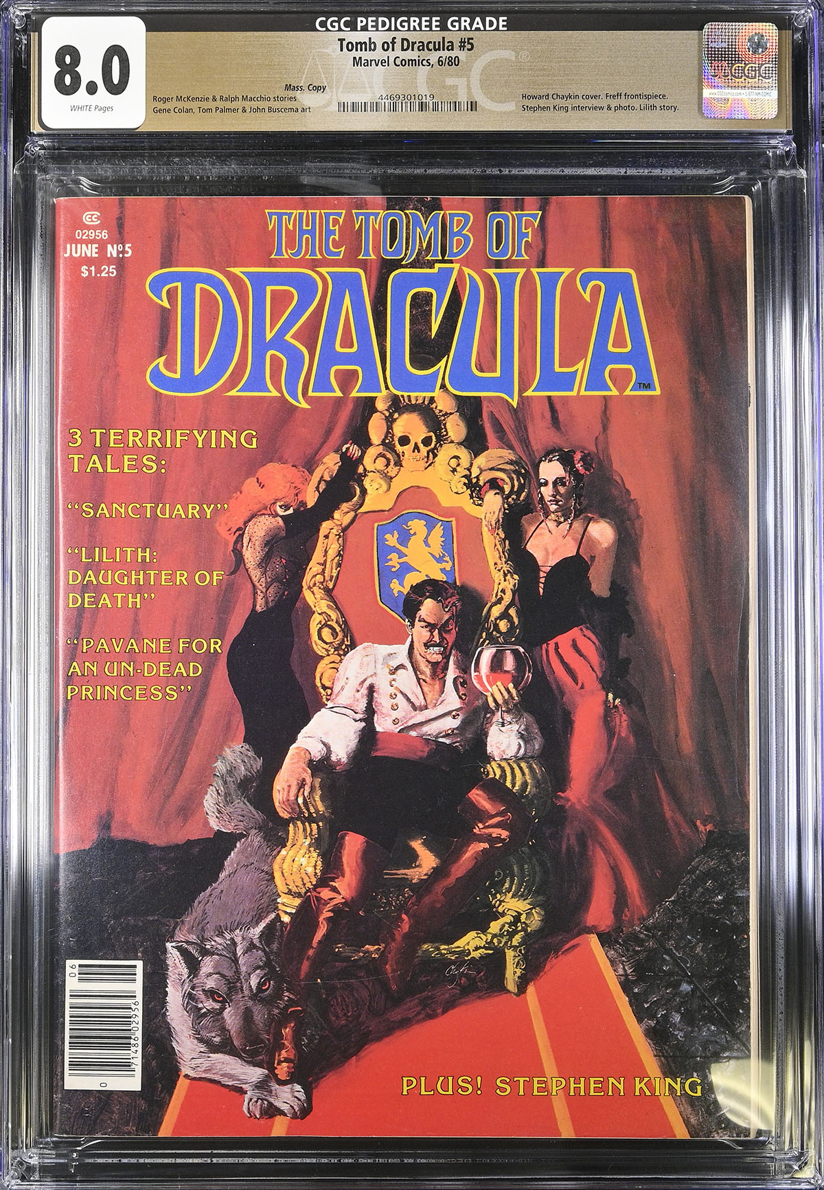 Tomb of Dracula #5 CGC 8.0 w Mass. Copy