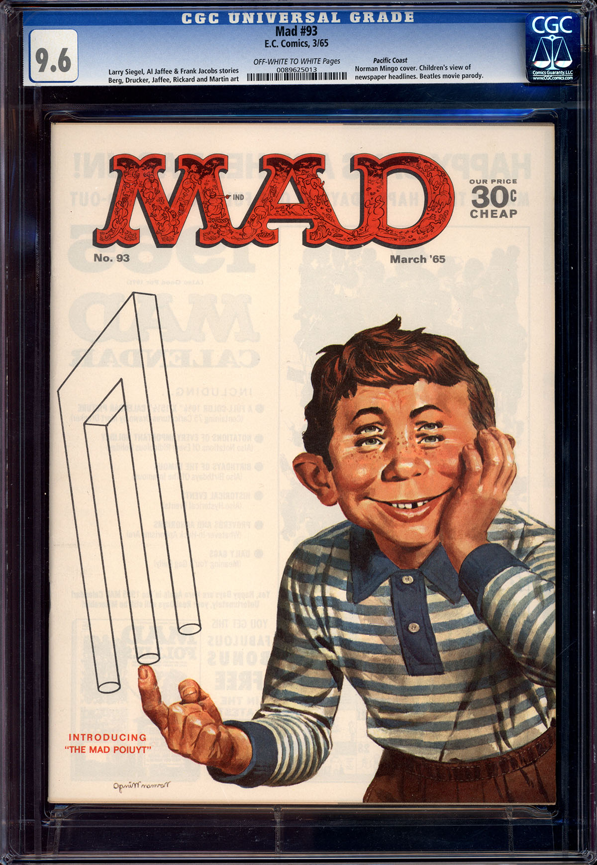 Mad #93 CGC 9.6 ow/w Pacific Coast