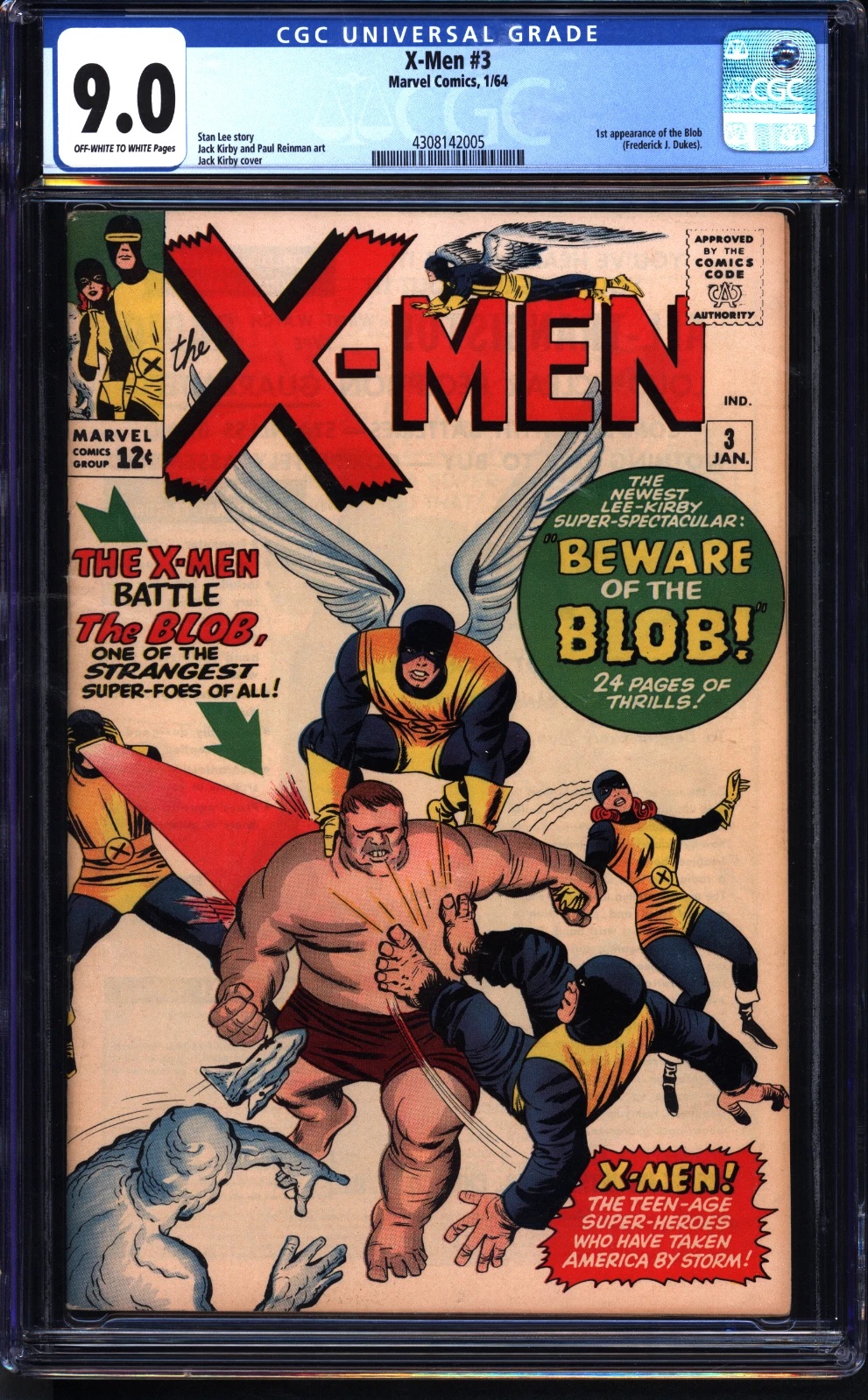 X-Men #3 CGC 9.0 ow/w