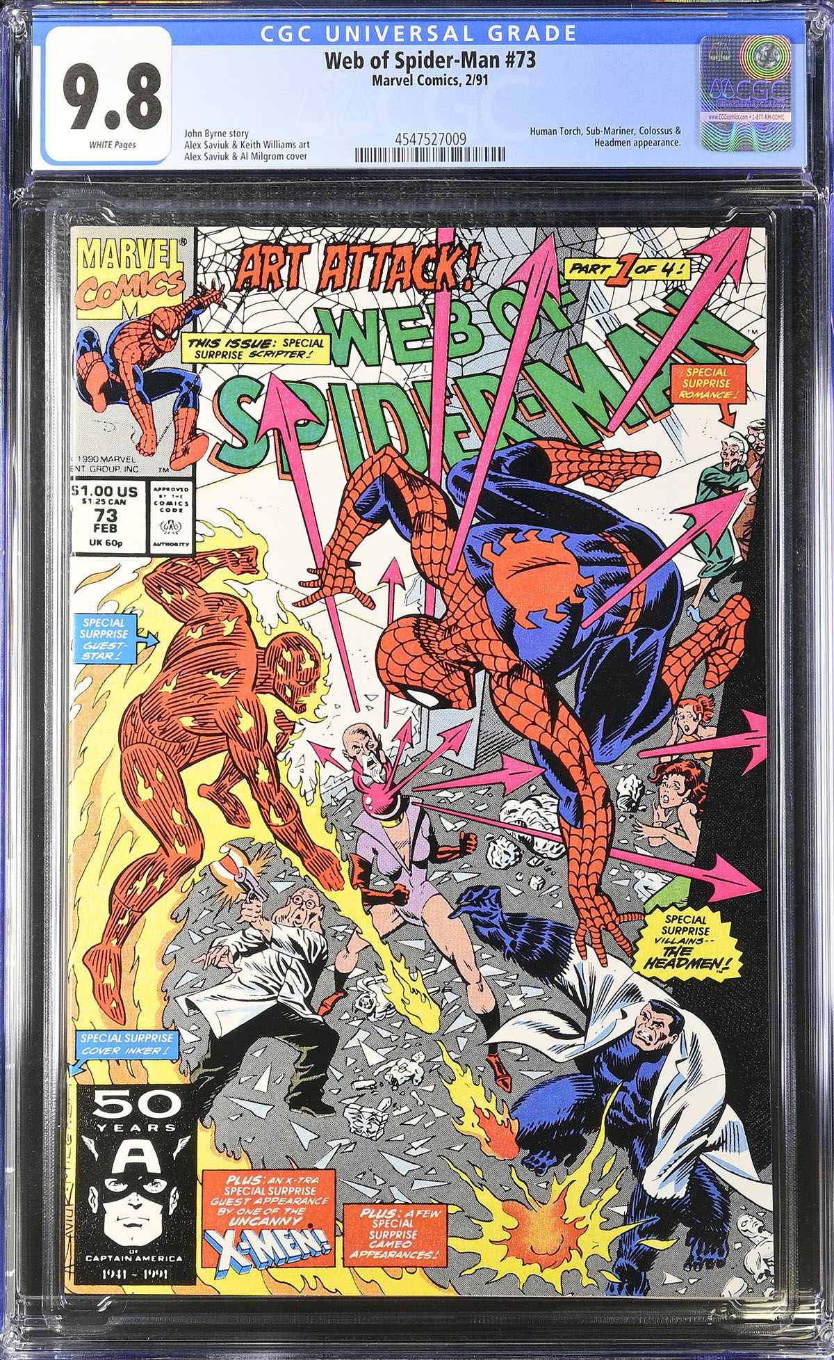 Web of Spider-Man #73 CGC 9.8 w