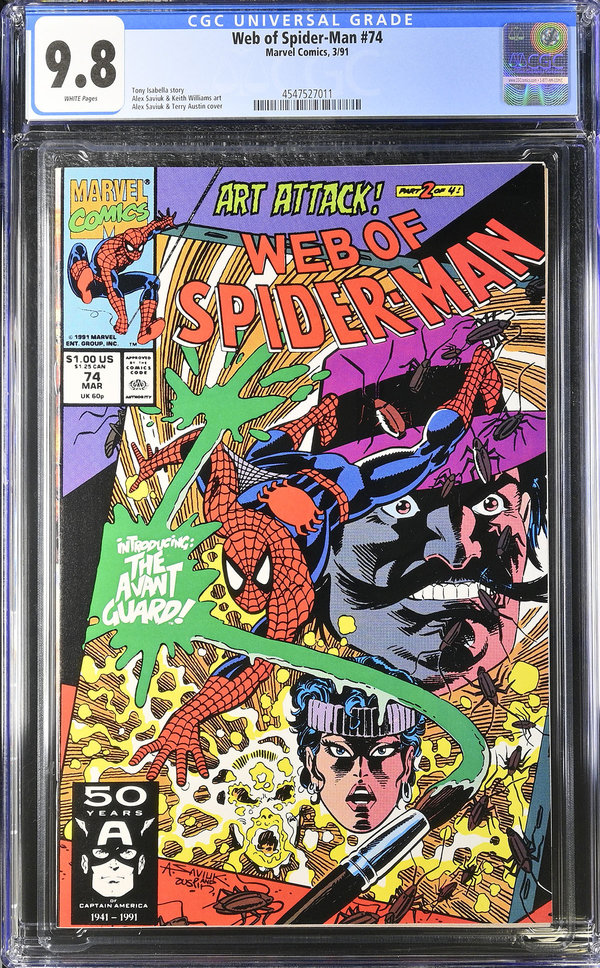 Web of Spider-Man #74 CGC 9.8 w