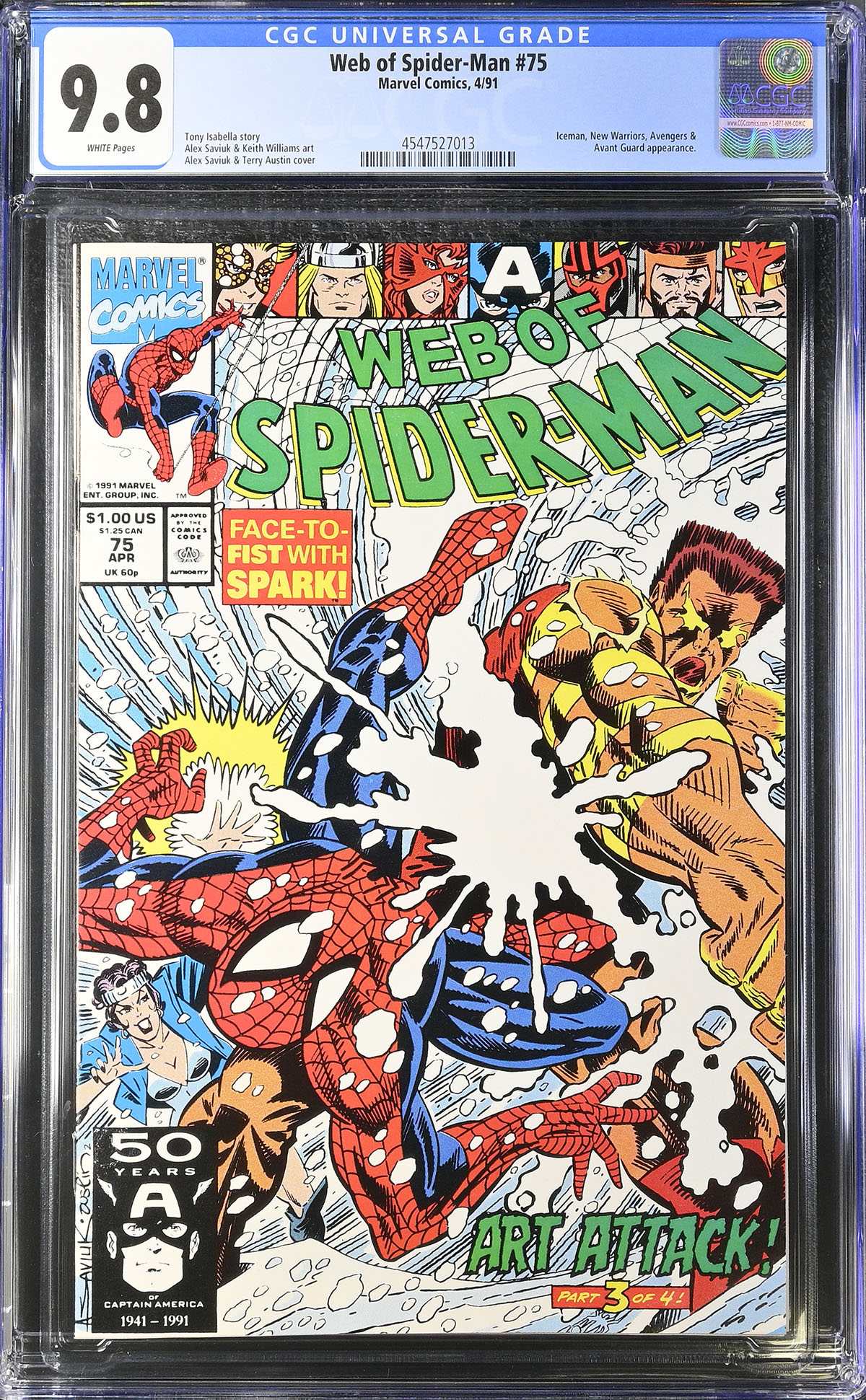 Web of Spider-Man #75 CGC 9.8 w