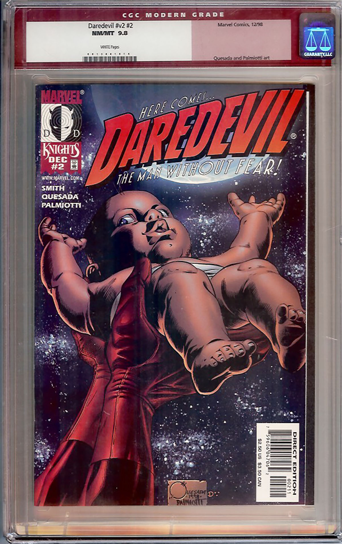 Daredevil Vol 2 #2 CGC 9.8 w