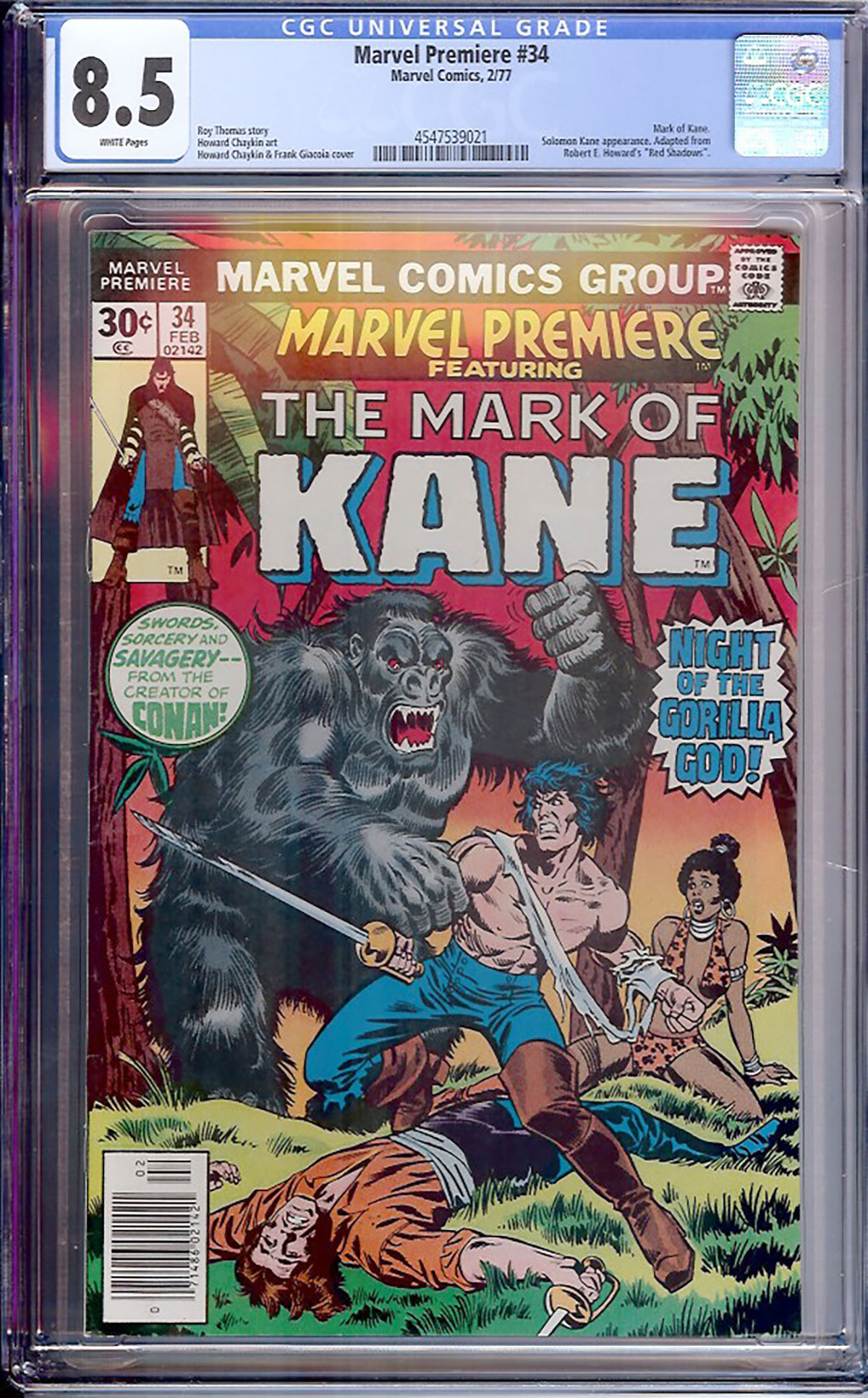 Marvel Premiere #34 CGC 8.5 w