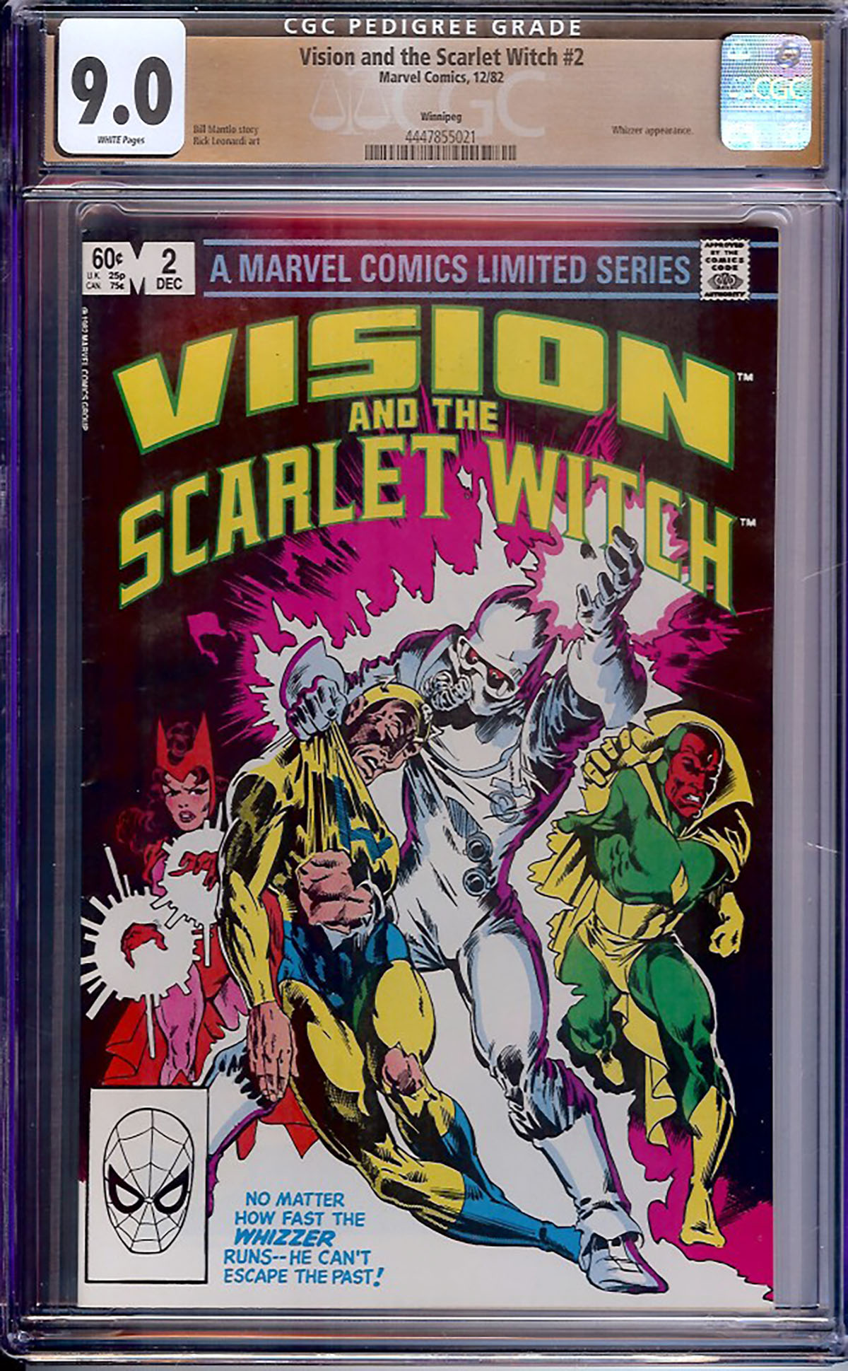Vision and Scarlet Witch #2 CGC 9.0 w Winnipeg