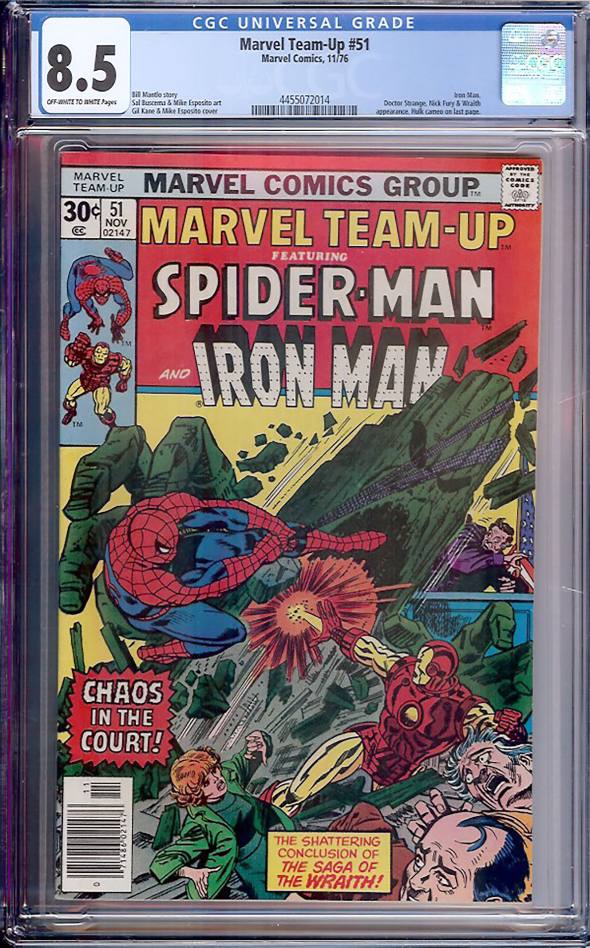 Marvel Team-Up #51 CGC 8.5 ow/w