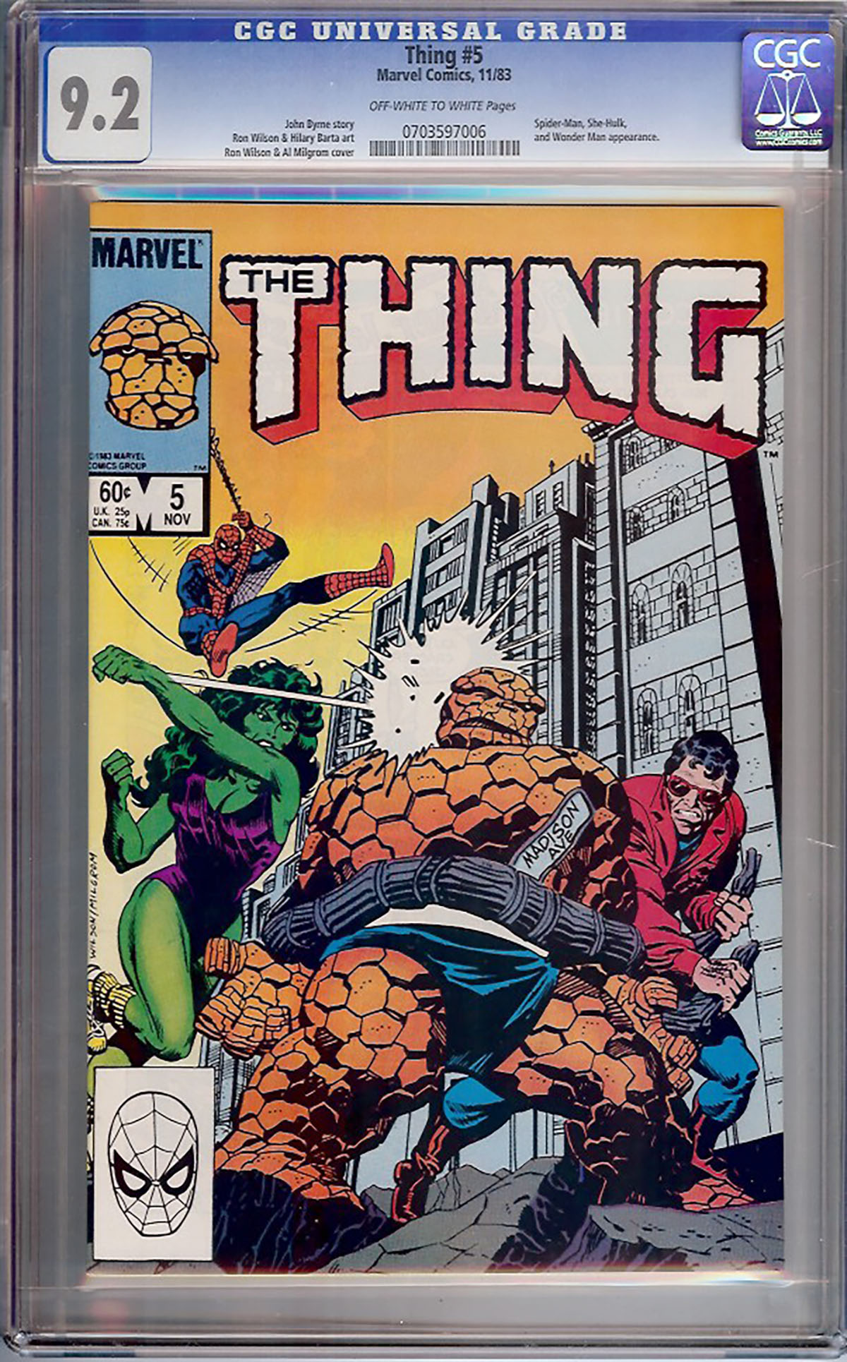 Thing #5 CGC 9.2 ow/w