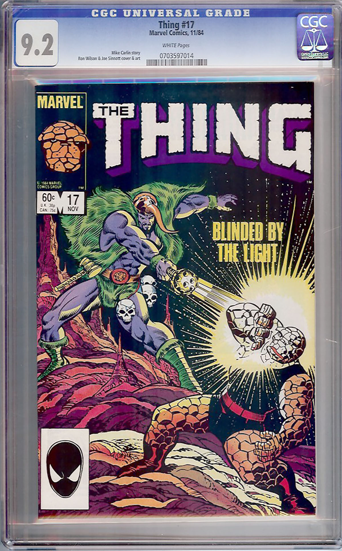Thing #17 CGC 9.2 w
