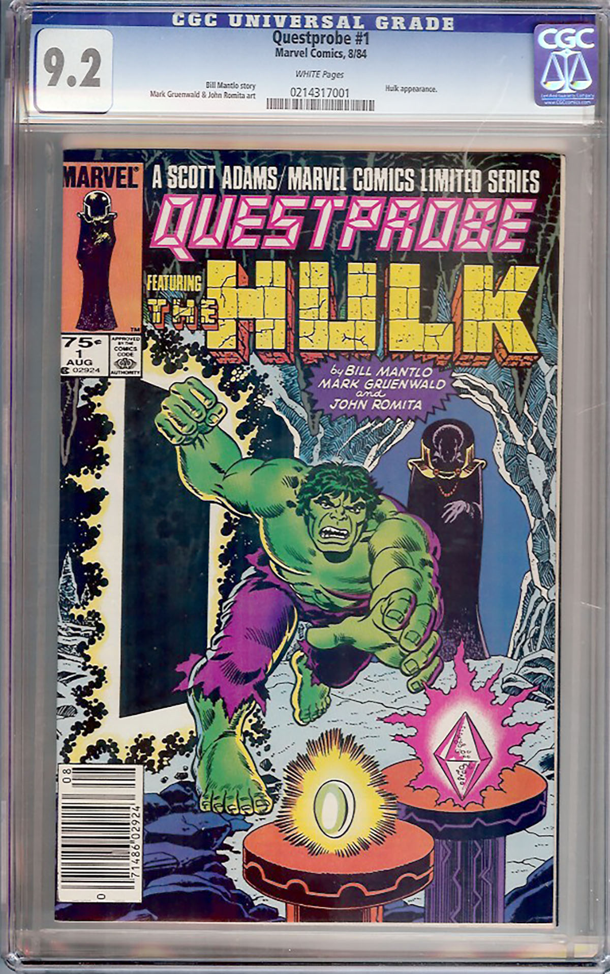 Questprobe #1 CGC 9.2 w