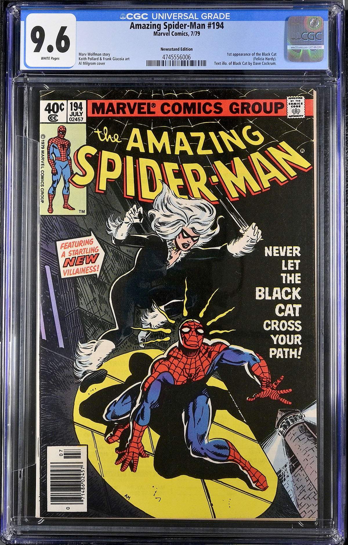 Amazing Spider-Man #194 CGC 9.6 w Newsstand Edition