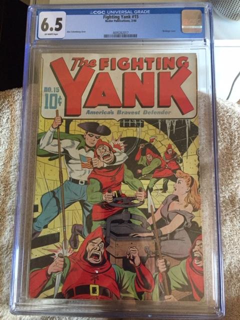 Fighting Yank #15 CGC 6.5 ow
