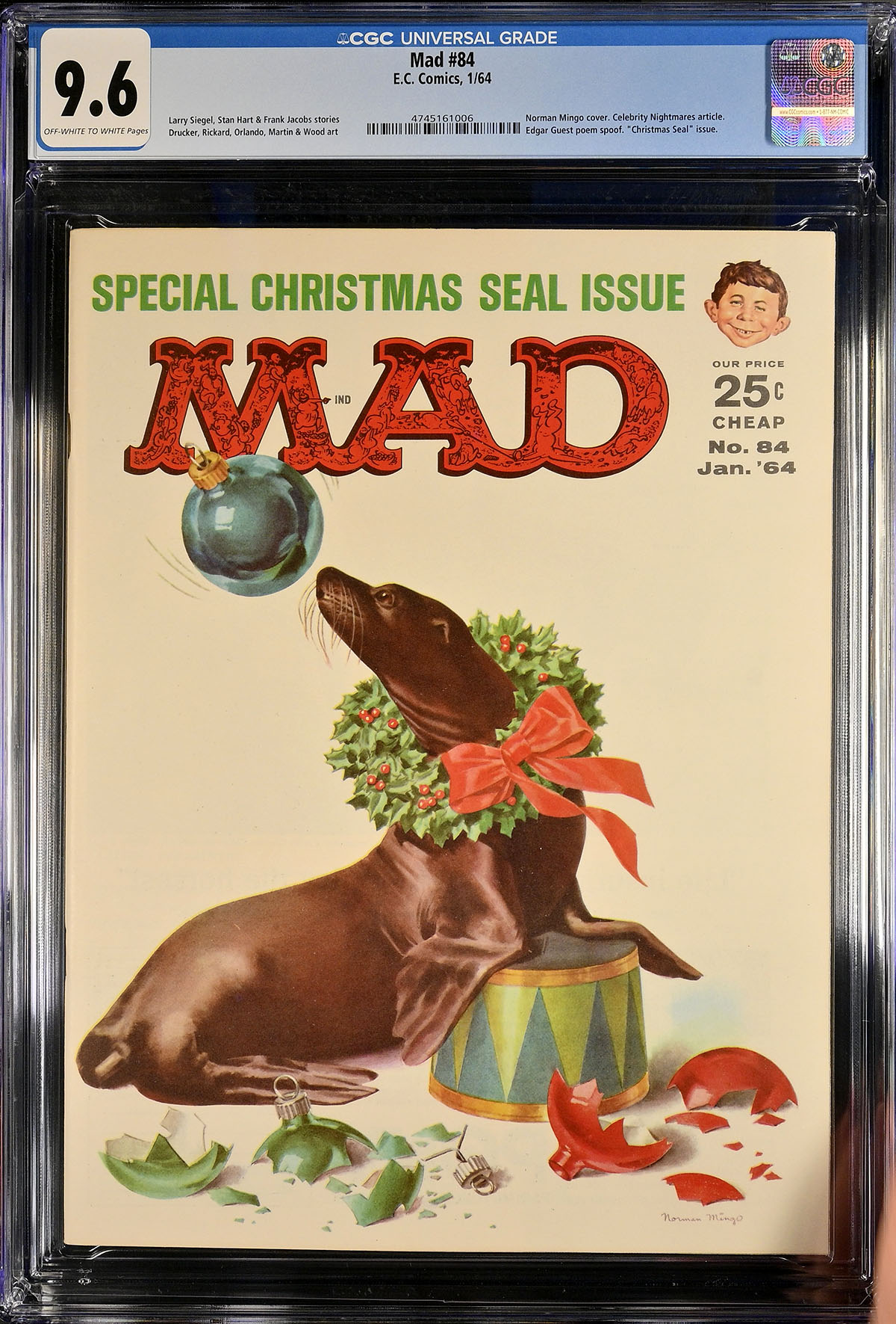 Mad #84 CGC 9.6 ow/w