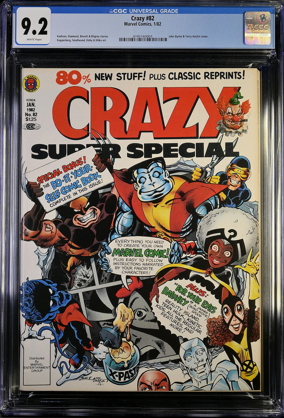 Crazy #82 CGC 9.2 w