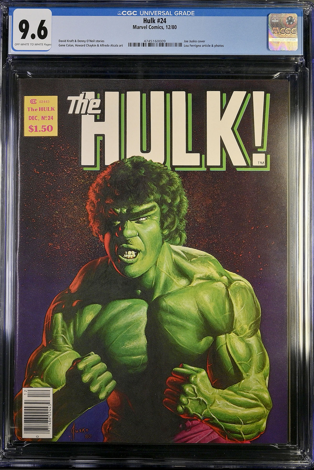 Hulk #24 CGC 9.6 ow/w