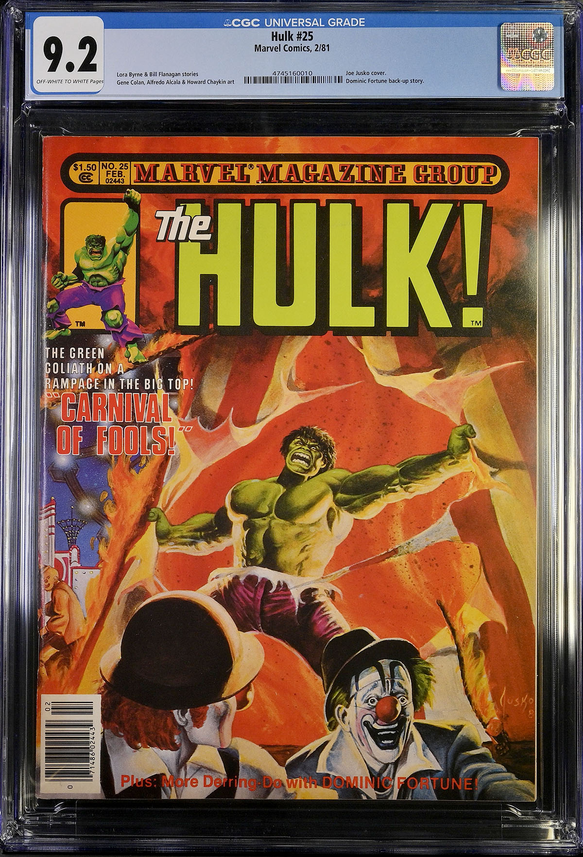 Hulk #25 CGC 9.2 ow/w