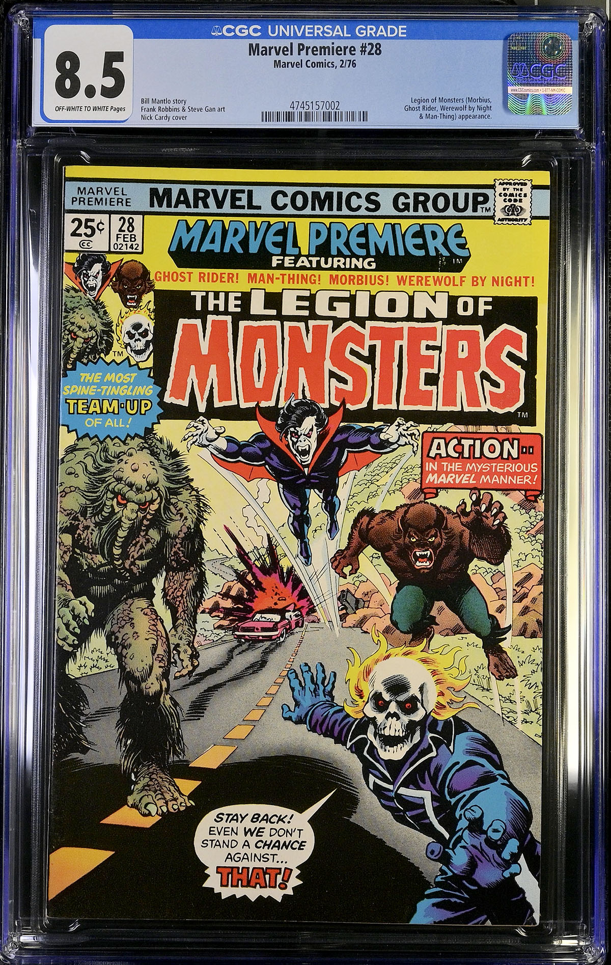 Marvel Premiere #28 CGC 8.5 ow/w