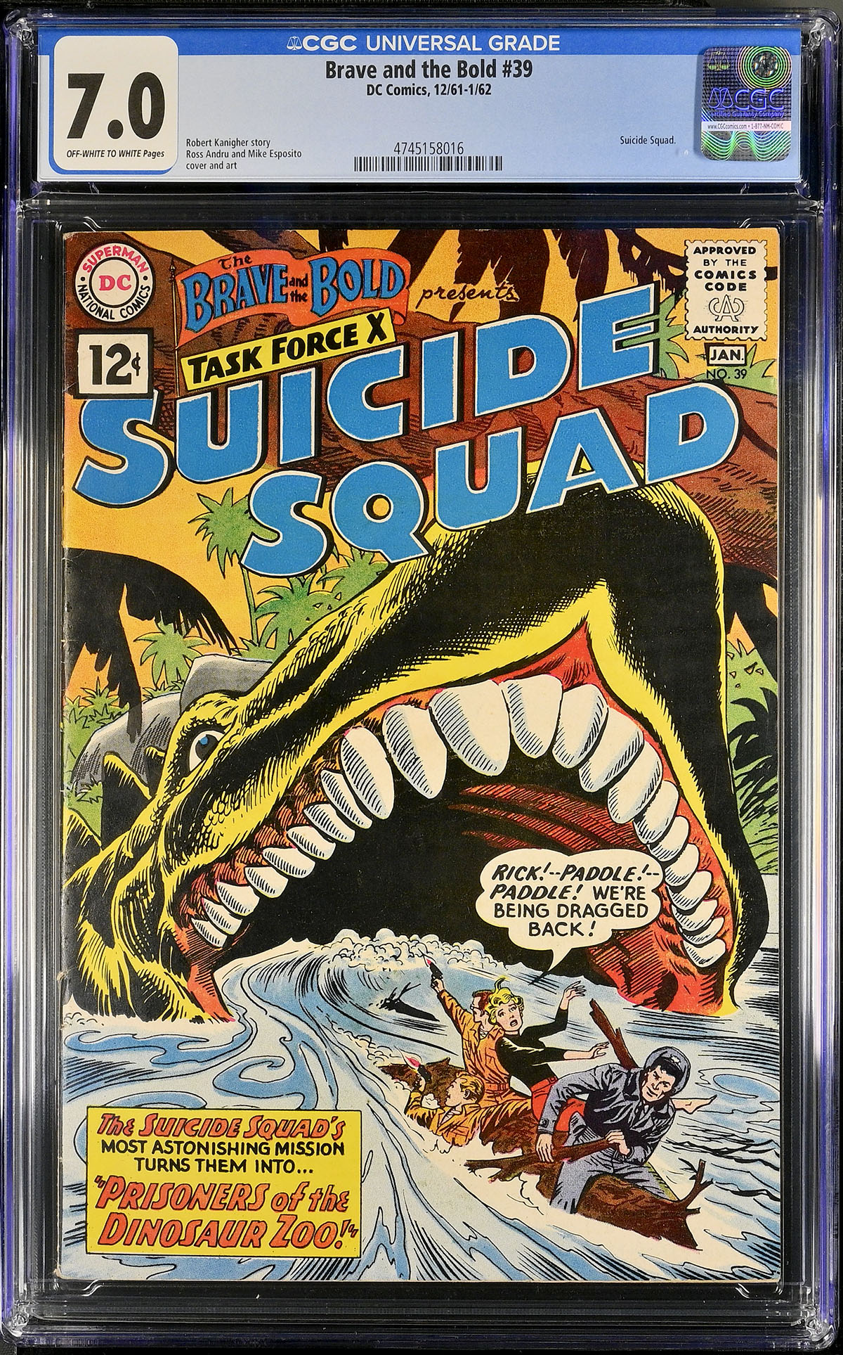 Brave and the Bold #39 CGC 7.0 ow/w