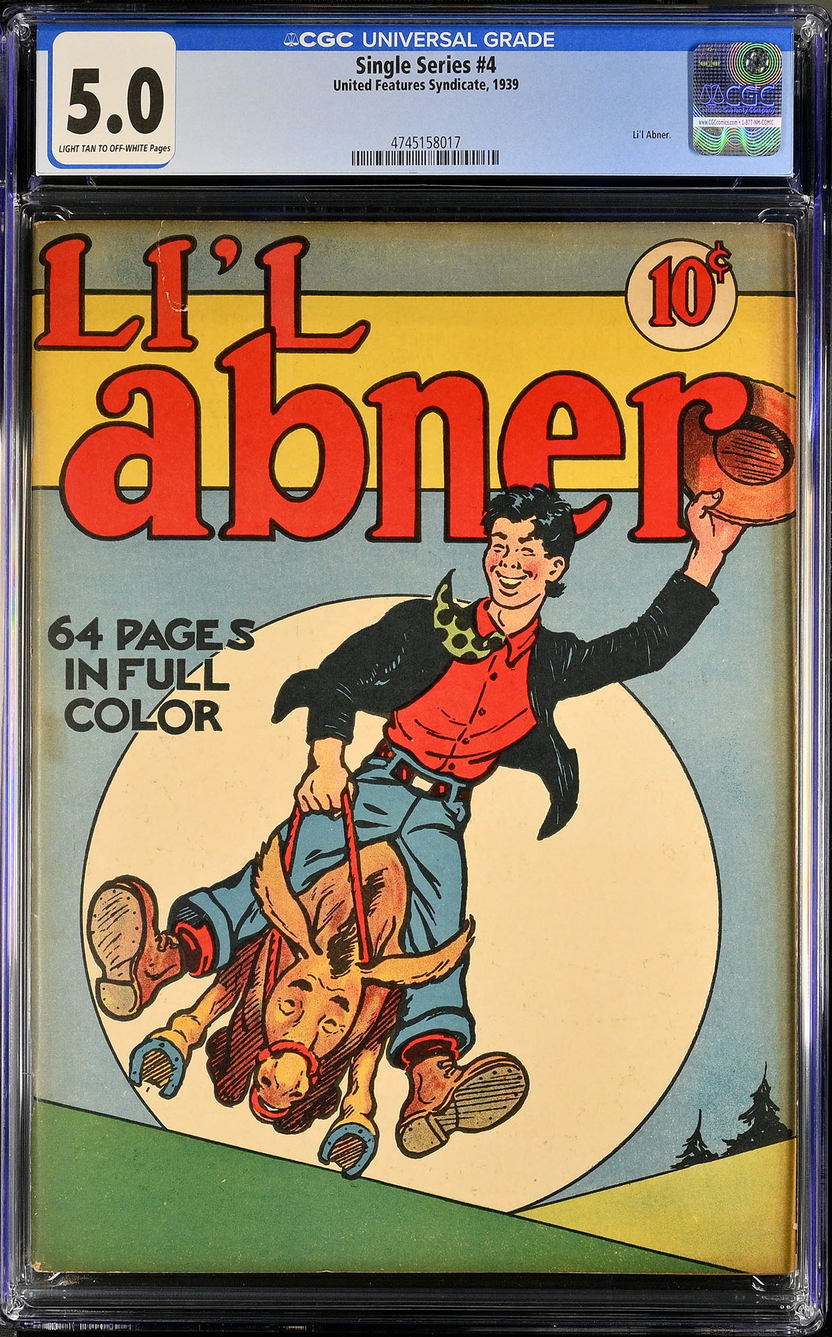 Single Series #4 CGC 5.0 lt/ow