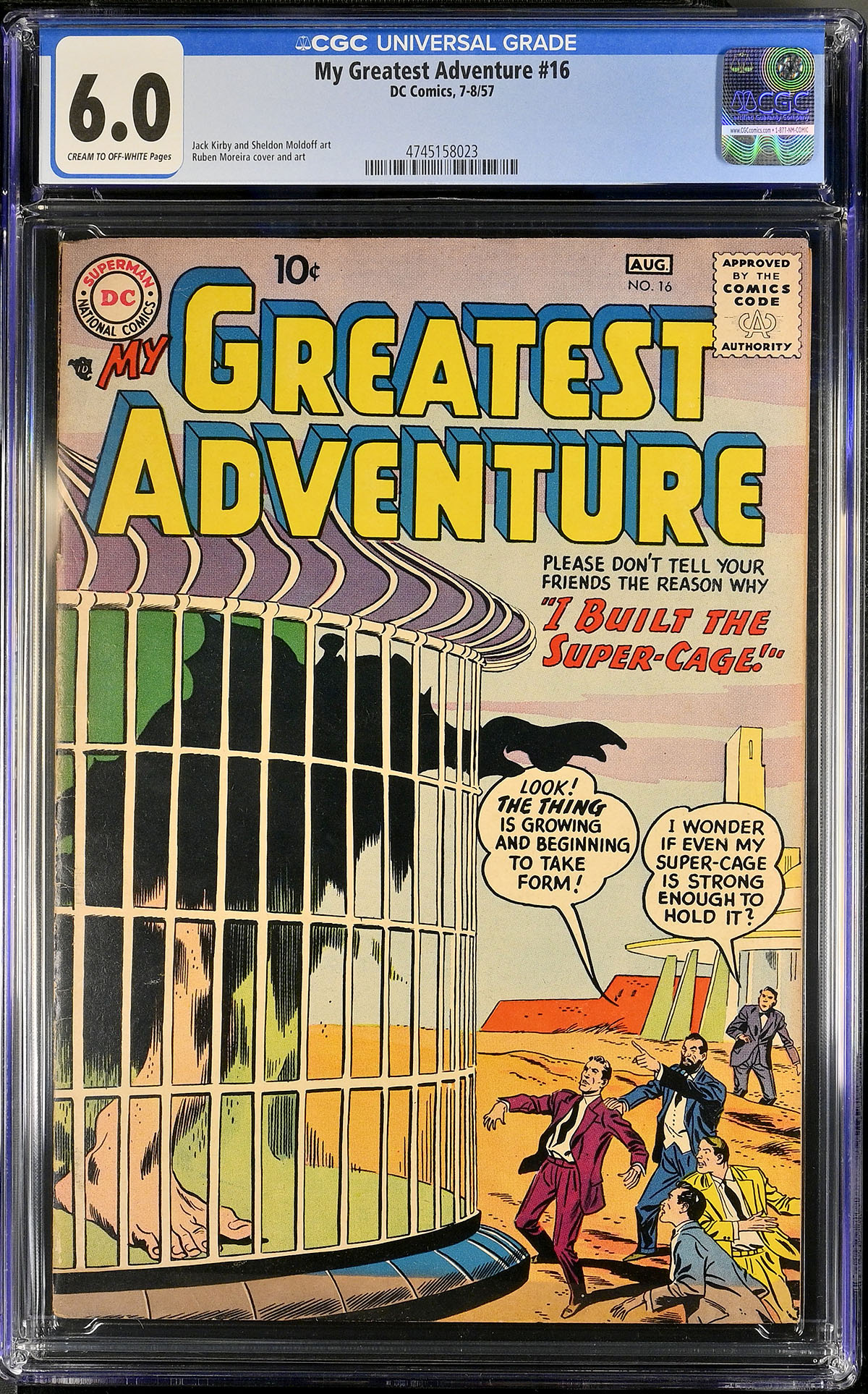 My Greatest Adventure #16 CGC 6.0 cr/ow