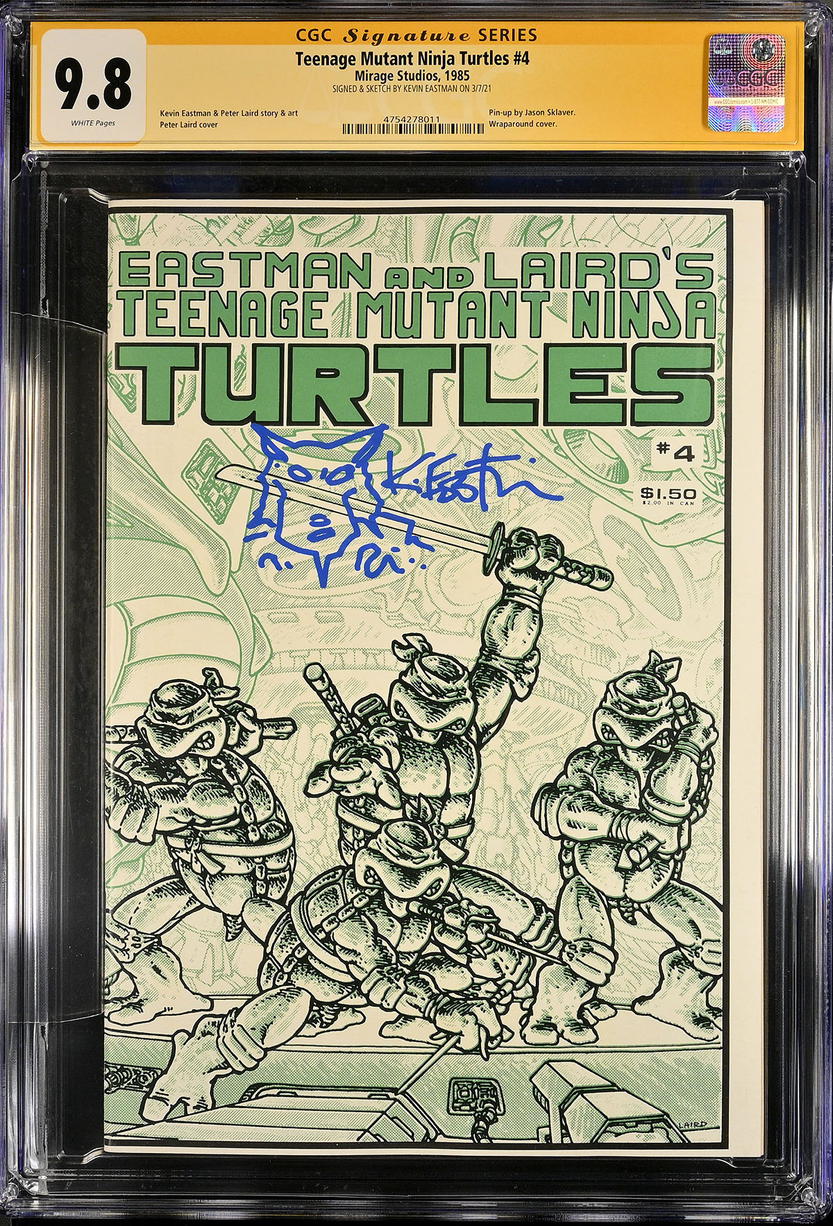 Teenage Mutant Ninja Turtles #4 CGC 9.8 w CGC Signature SERIES