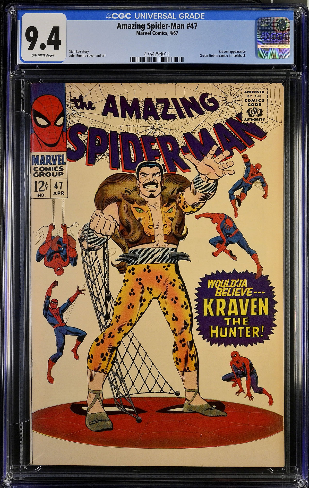 Amazing Spider-Man #47 CGC 9.4 ow