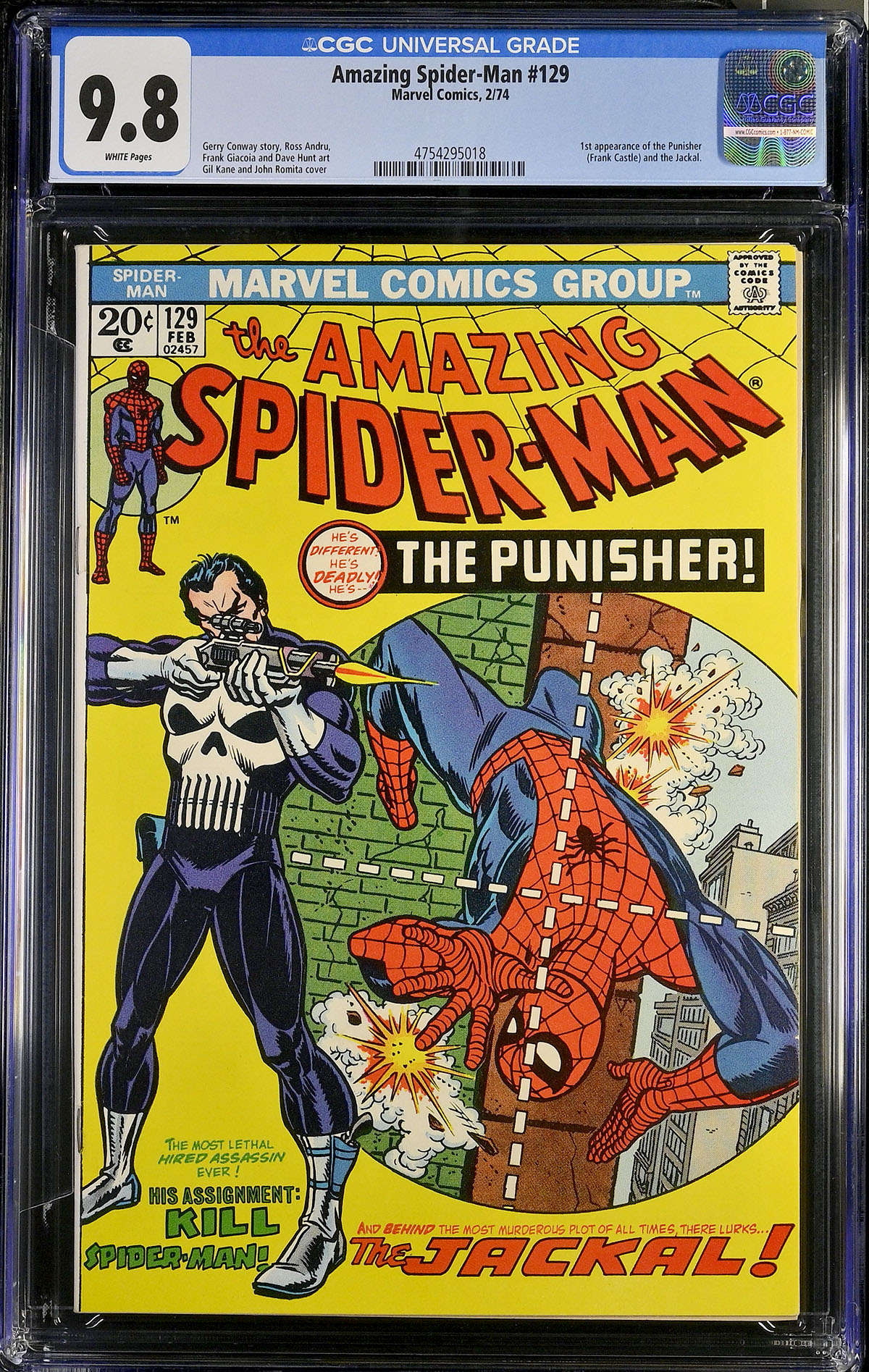 Amazing Spider-Man #129 CGC 9.8 w