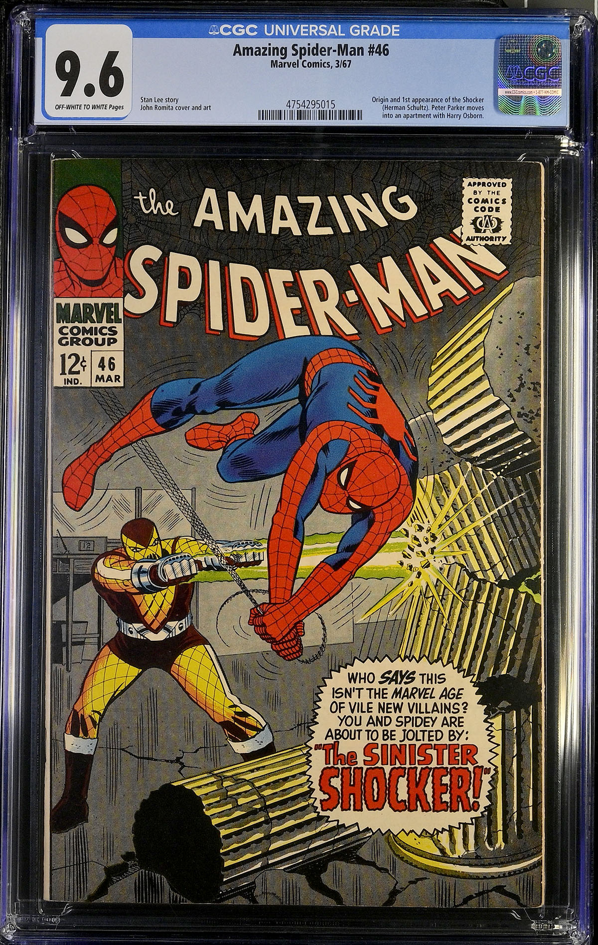 Amazing Spider-Man #46 CGC 9.6 ow/w