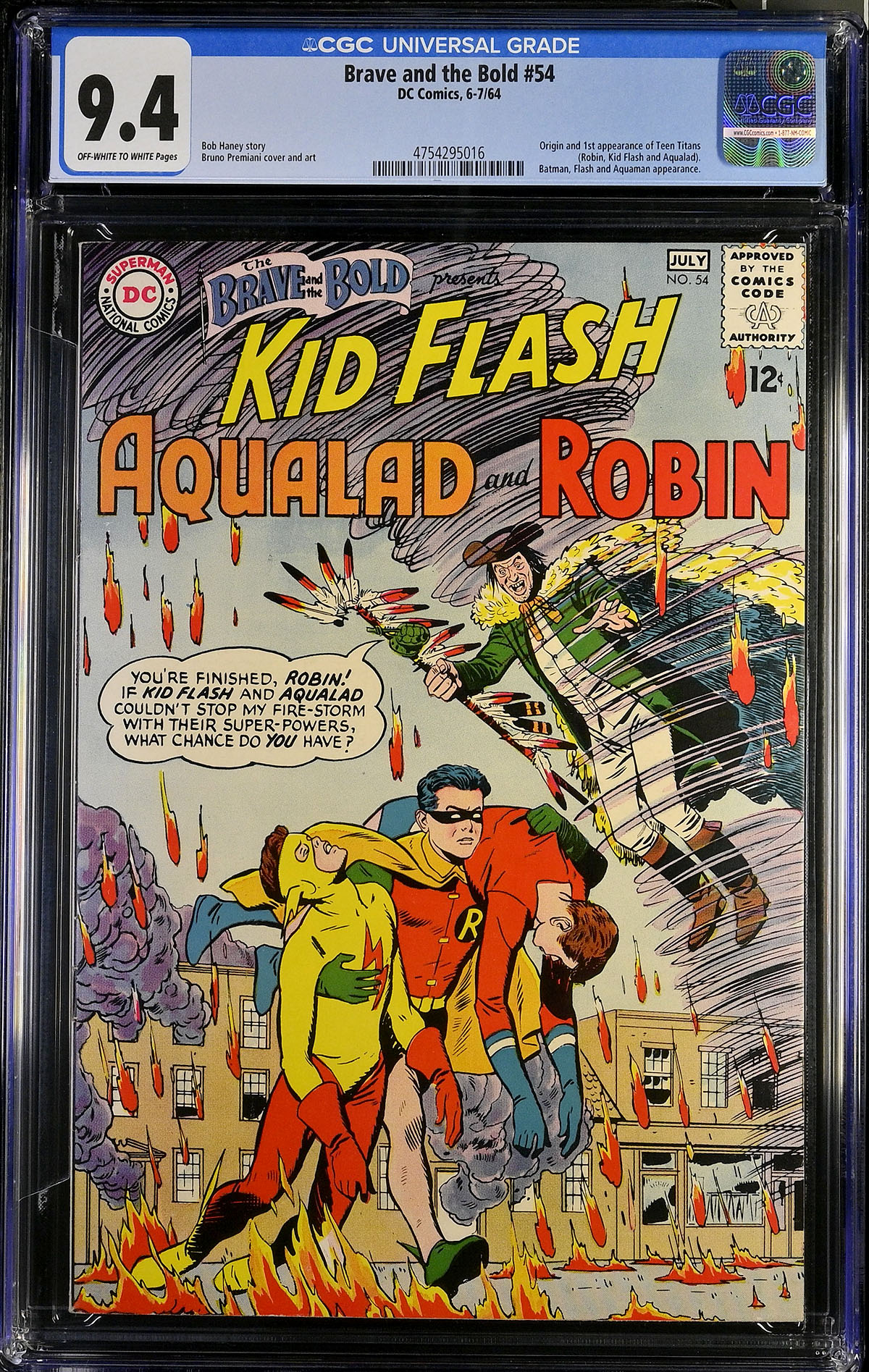 Brave and the Bold #54 CGC 9.4 ow/w