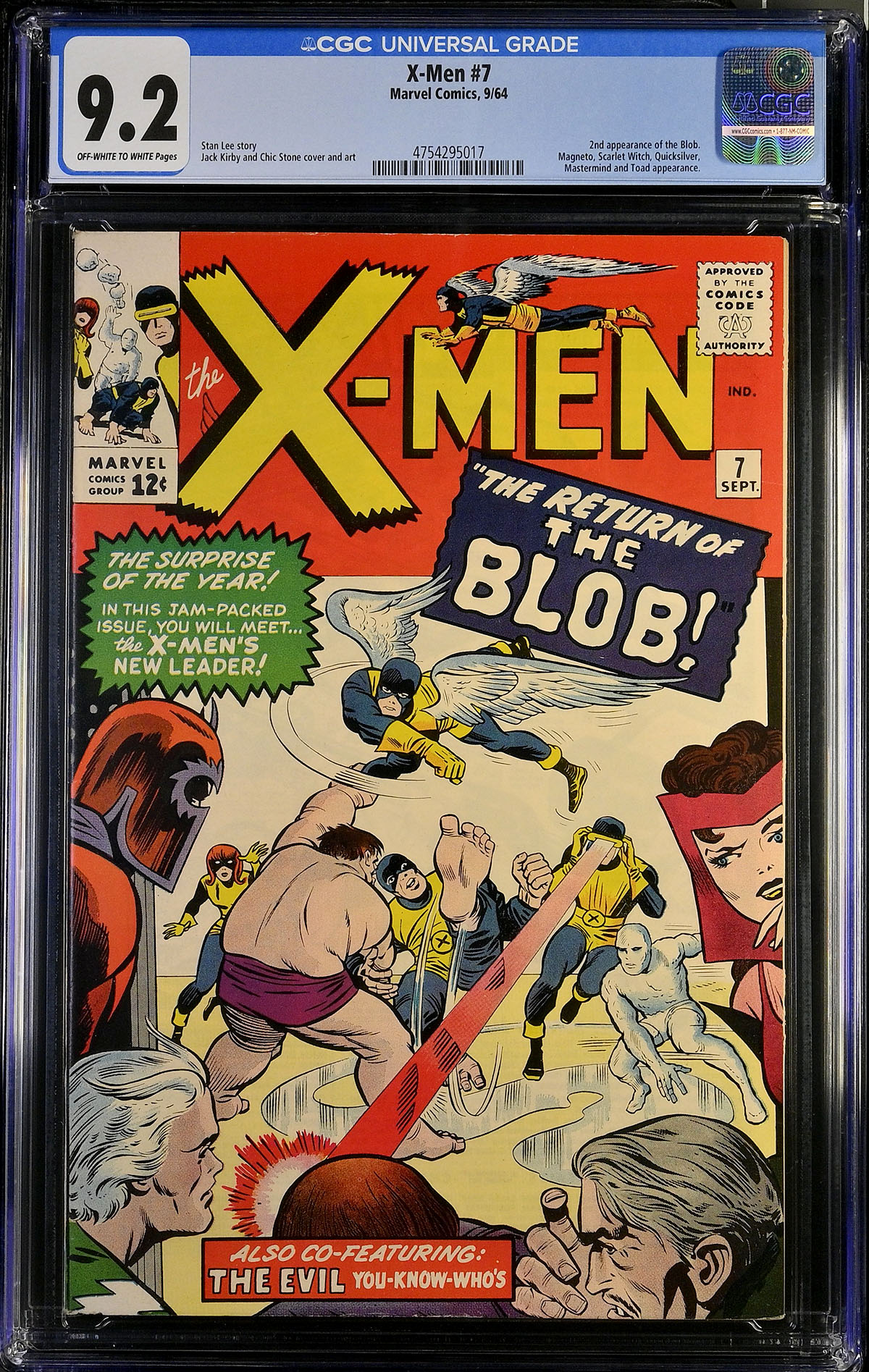 X-Men #7 CGC 9.2 ow/w